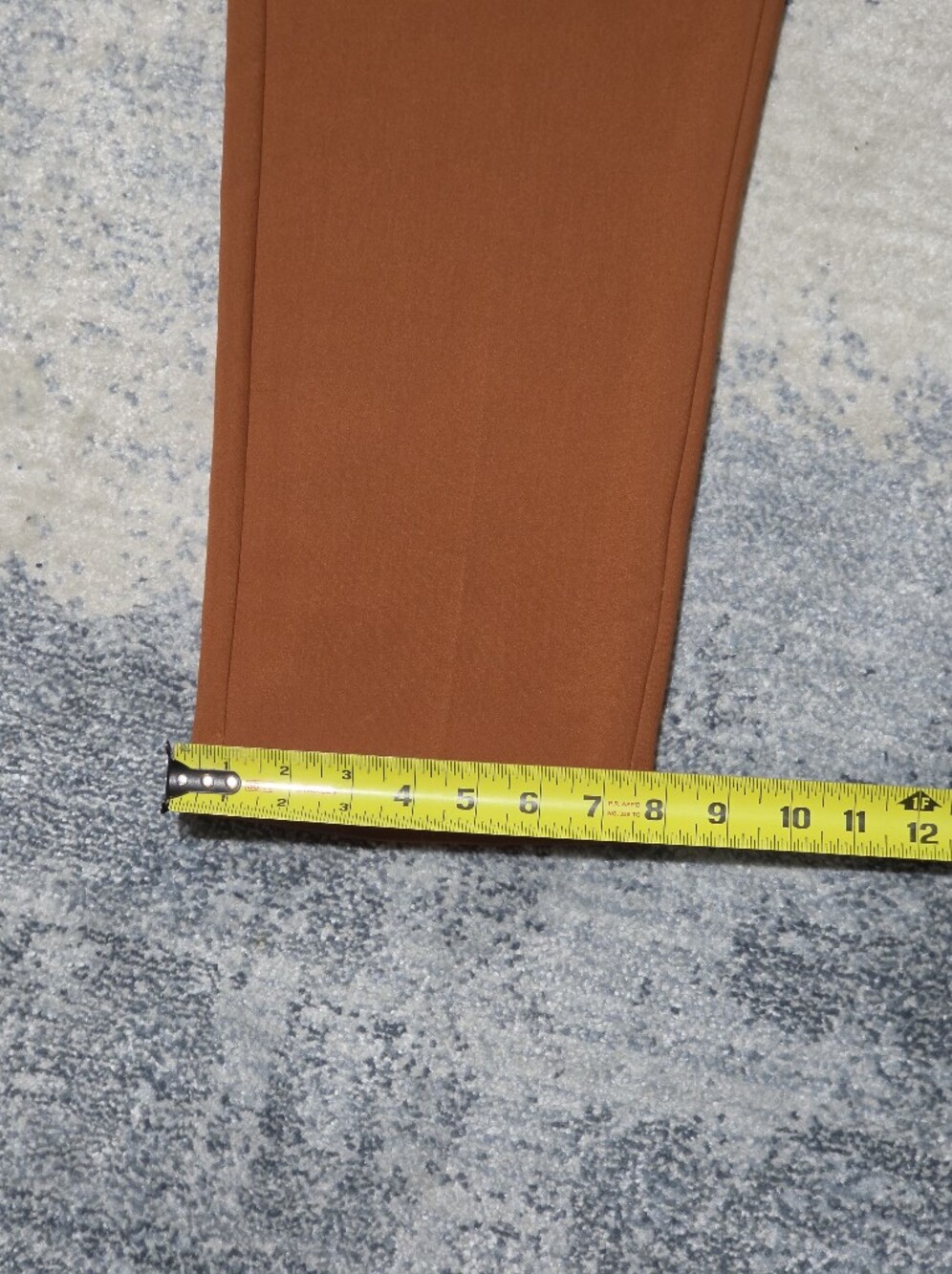 Nine West Rust High-Rise Tapered Trousers Size 14 Color Marron-brown. - Picture 10 of 11